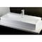 Fauceture EV3916 Elongated 39" x 16" Rectangular White Vessel Sink, White EV3916 - alternate 2